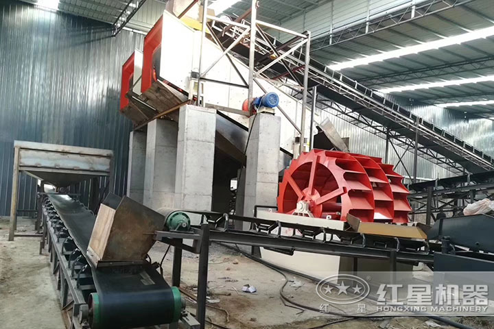 洗砂機、輸送機